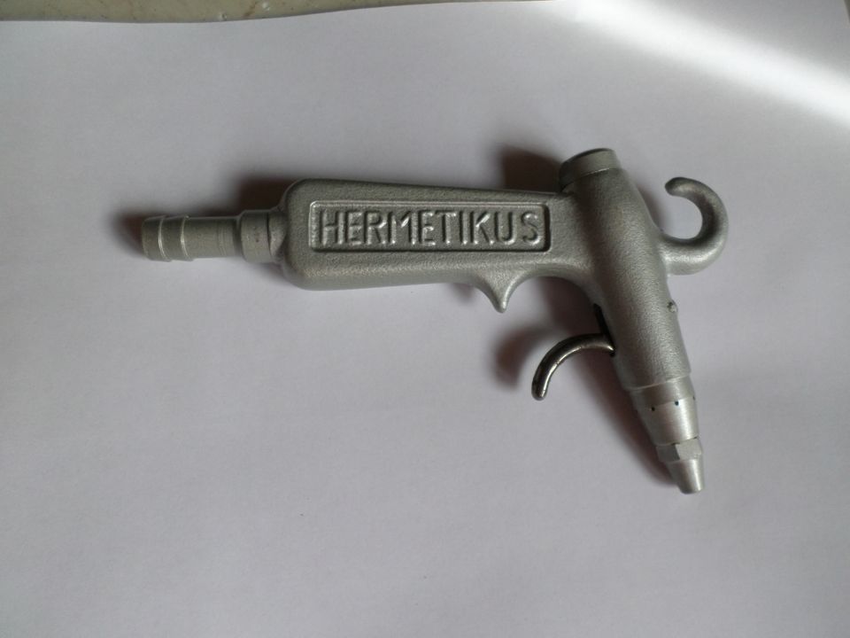 Ausblaspistole Hermetikus Vintage / Druckluftpistole Reinigungspi in Altdorf
