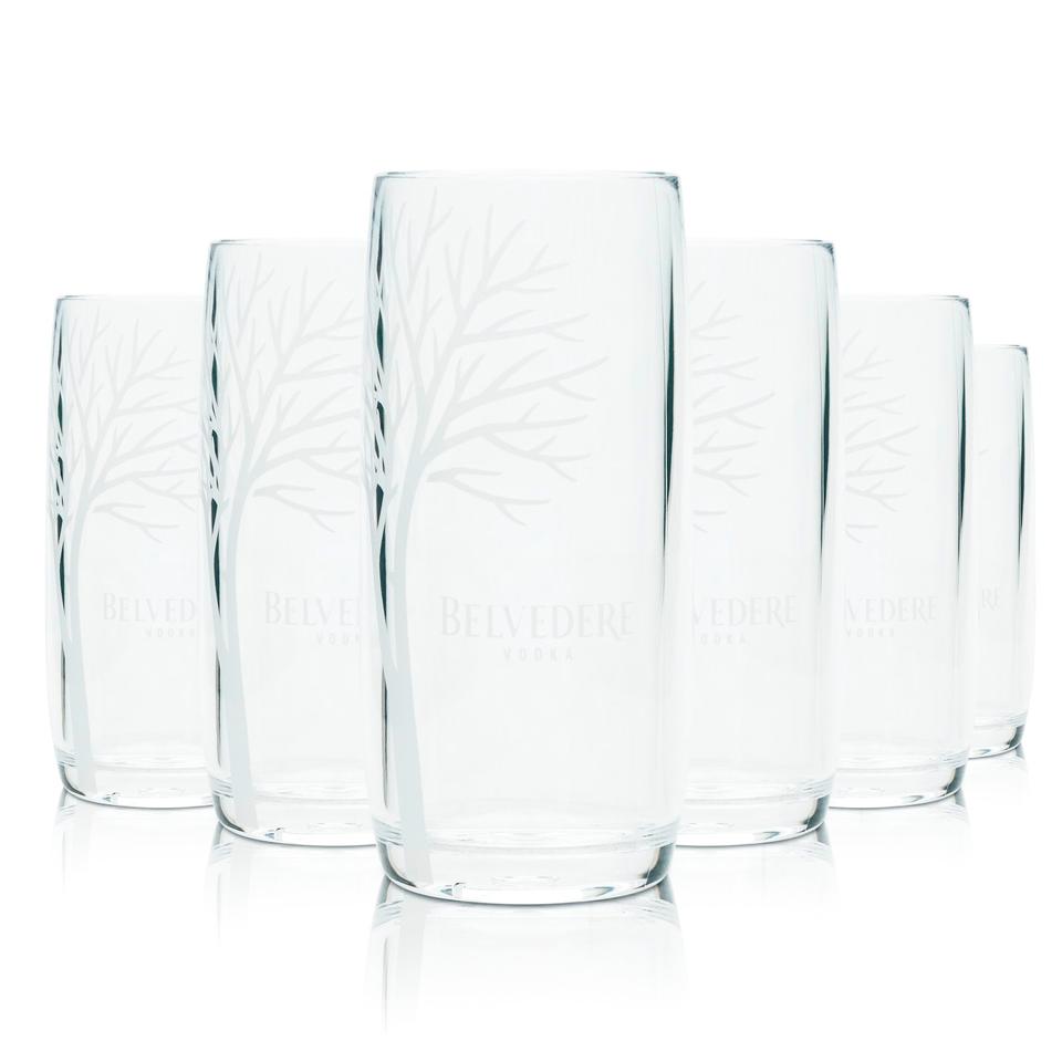 6x Belvedere Vodka Kunststoff Becher Glas Outdoor Gläser Acryl in Pforzheim