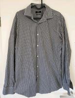 Herrenhemd Hugo Boos kariert schwarz weiß Slim fit Größe L Baden-Württemberg - Rastatt Vorschau