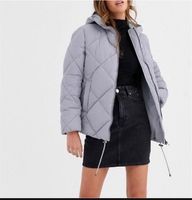 Asos wattierte Jacke Herbst Winter grau lila Damen 34 XS Bayern - Straubing Vorschau