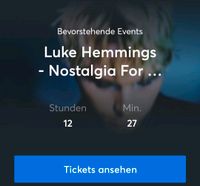 Konzertticket Luke Hemmings Rheinland-Pfalz - Dintesheim Vorschau