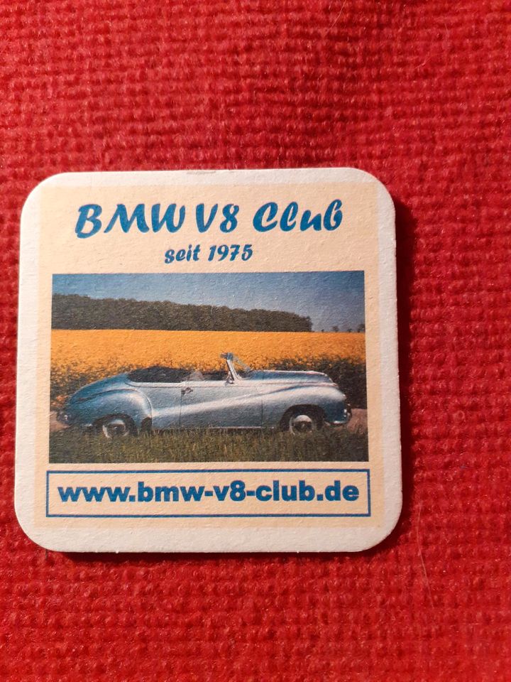 BMW V8 Club seit 1975 Untersetzer BMW 502F Autenrieth-Sportcabrio in Winnenden