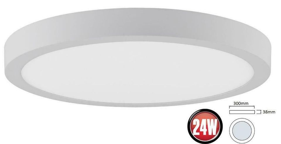 LED Deckenleuchte Deckenlampe Aufputz 12W-24W + Trafo Küche Flur in Essen