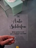 Acrylschild Autoschleifen Hochzeit Nordrhein-Westfalen - Wesel Vorschau