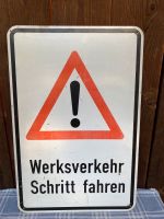 Straßenschild "Werksverkehr Schritt fahren" Baden-Württemberg - Illingen Vorschau