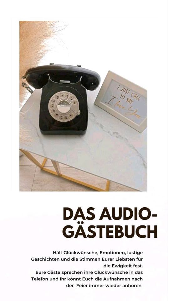 Audio Gästebuch für Hochzeit, Feier oder Party mieten/leihen in Vechelde