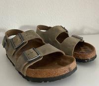 Birkenstock Milano Echtleder 38 Faded Khaki Niedersachsen - Georgsmarienhütte Vorschau