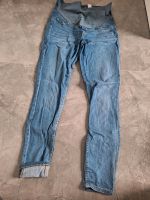 H&M umstands jeans schwangerschaft blau denim M 38 40 neuwertig Hessen - Trebur Vorschau