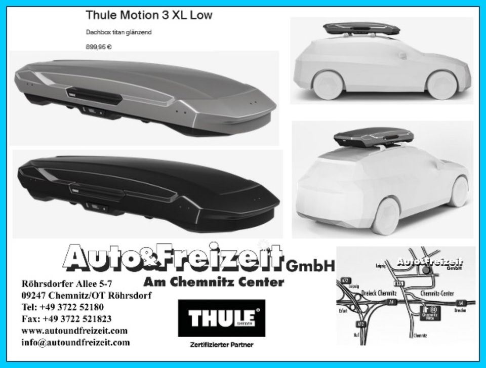 NEU * Thule Motion 3 L Dachbox (1) schwarz (2) titan glänzend in Röhrsdorf