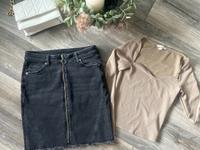 ❤️ Stradivarius Jeansrock Kleid  Langarm Tshirt Top S 36 Pullover Niedersachsen - Wunstorf Vorschau