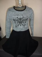 Kleid Langarmkleid grau schwarz glitzer 122 Mädchen Nordfriesland - Husum Vorschau