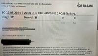 2 Tickets Elbphilharmonie 19.05. Hessen - Riedstadt Vorschau