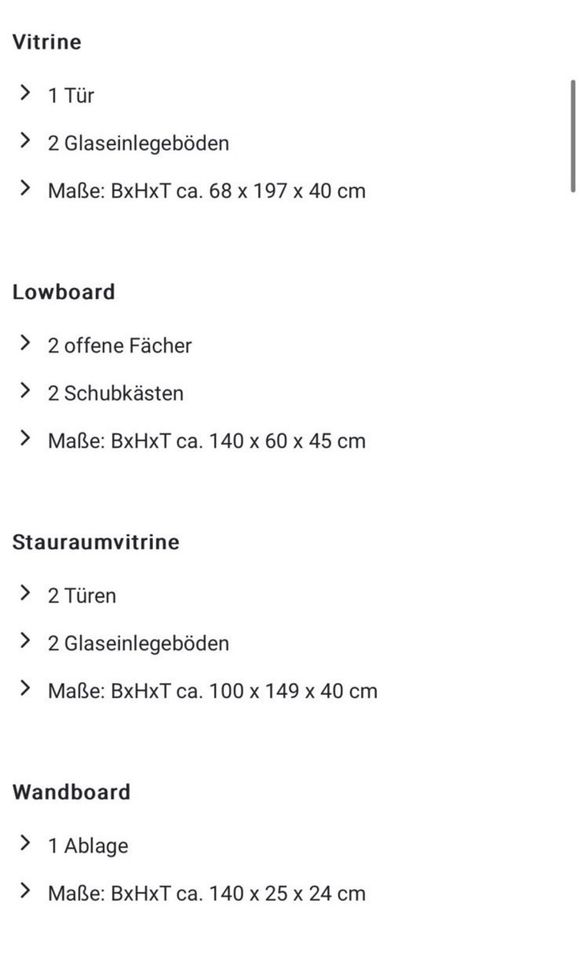 Wohnwand Schlammeiche Roller in Neuenstein