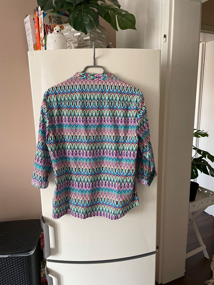 Buntes elegantes Hemd in bunt Glitzer - L / 40 - Shirt - Oberteil in Osnabrück