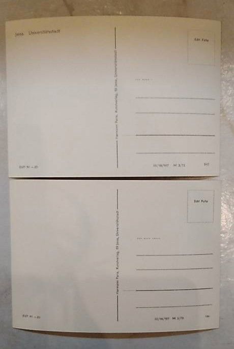 2 Postkarten Jena antik unbeschrieben, DDR in Reutlingen