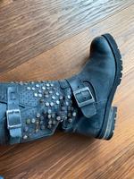Buffalo Stiefel Stiefeletten Leder Pailletten Biker nieten  Boots Bayern - Fürth Vorschau