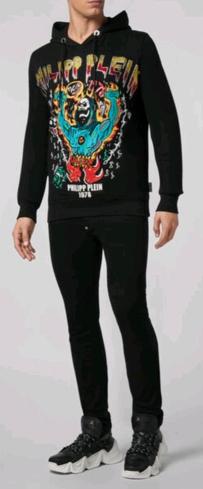 PHILIPP PLEIN HOODIE / SWEATSHIRT GRAFFITI / L / NEU / in Ober-Mörlen