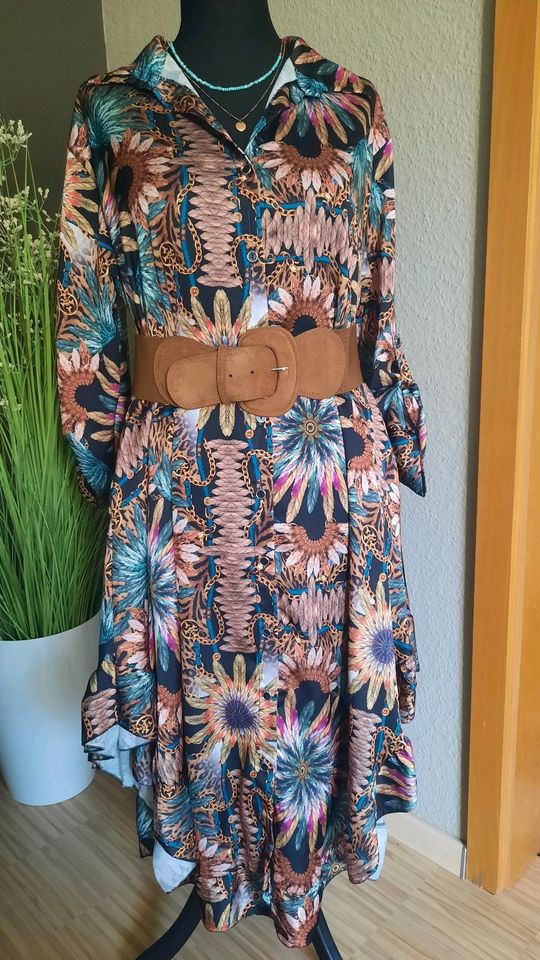 ❣️NEU Ital. Blusenkleid Tunika Sommerkleid Rüschen paisly in Schwelm