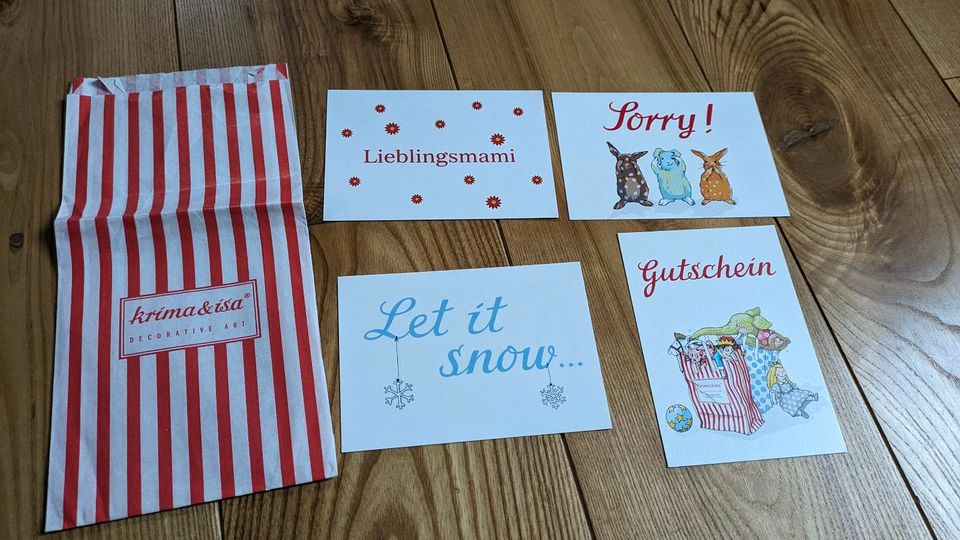 4 x Postkarte Krima & Isa *Lieblingsmami, Gutschein, Sorry* NEU in Murnau am Staffelsee