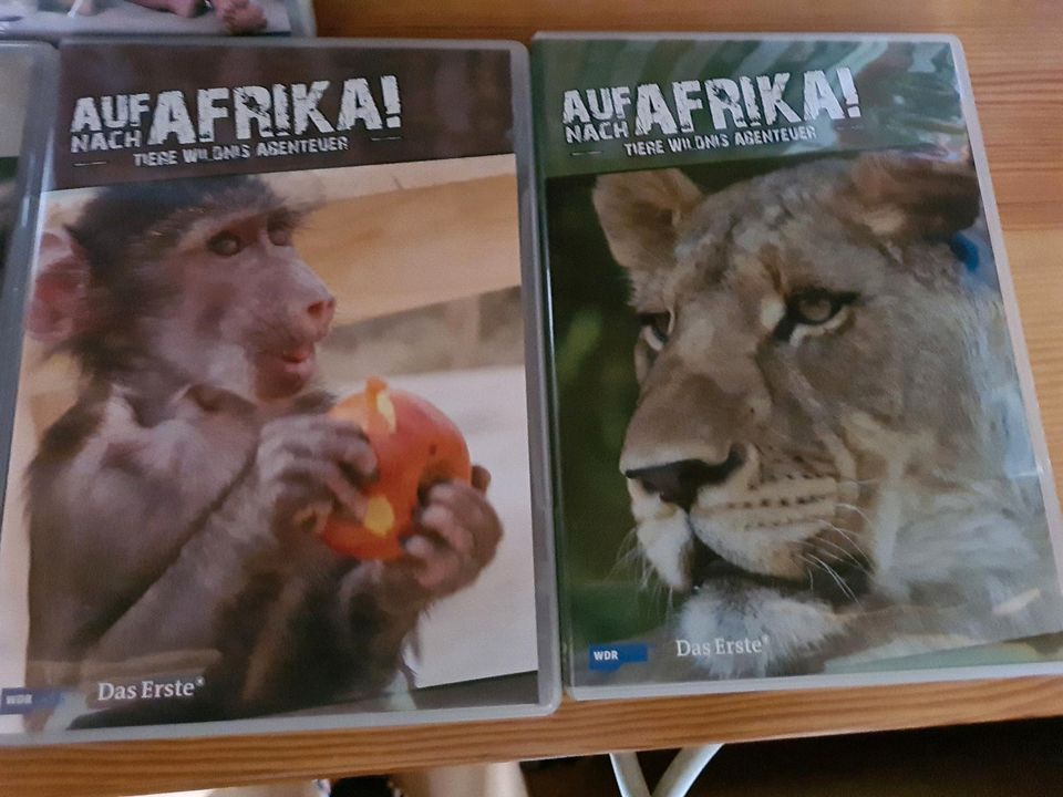 Auf nach Afrika5 DVDs Tiere/Wildnis/Abenteuer Folge 1-16 +Bon in Spiegelau