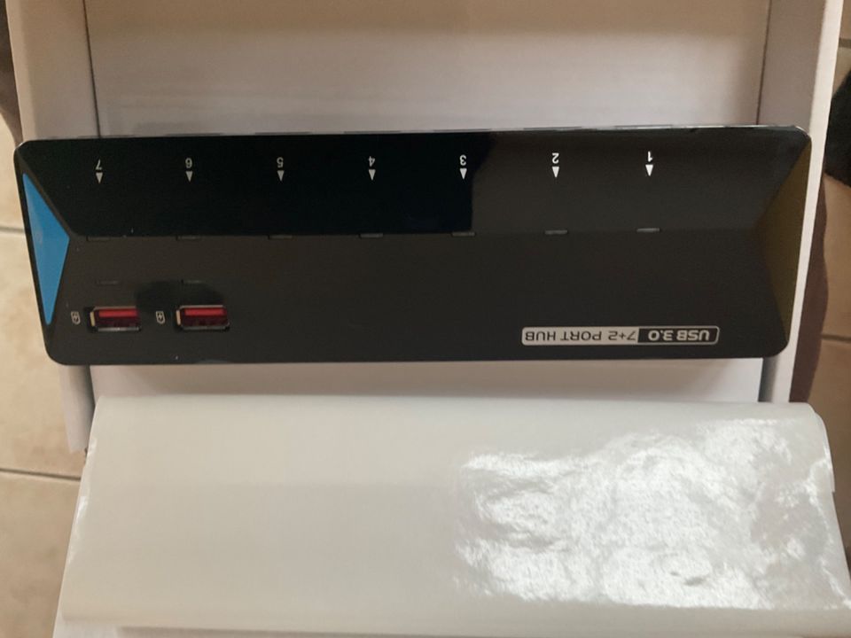 renkforce 7+2 Port USB 3.0 HUB neu ovp Netzteil in der Box in Lindau