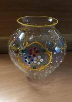 Alte Blumenvase - Lauscha - handbemalt - DDR 50iger Jahre Unstrut-Hainich - Großengottern Vorschau