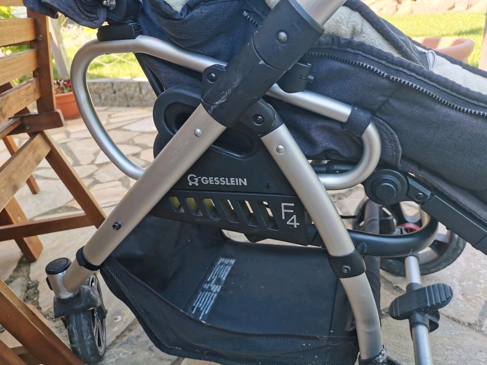 Gesslein F4 grau braun Kinderwagen Buggy in Rätzlingen