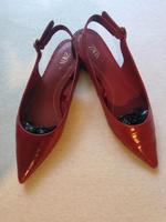 Zara Slingpumps Sandalen Gr.36 weinrot Brandenburg - Tauche Vorschau