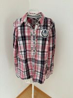 Langarm Bluse Tom Tailor, weiß/pink/schwarz, Größe 44 Baden-Württemberg - Heiligenberg Vorschau