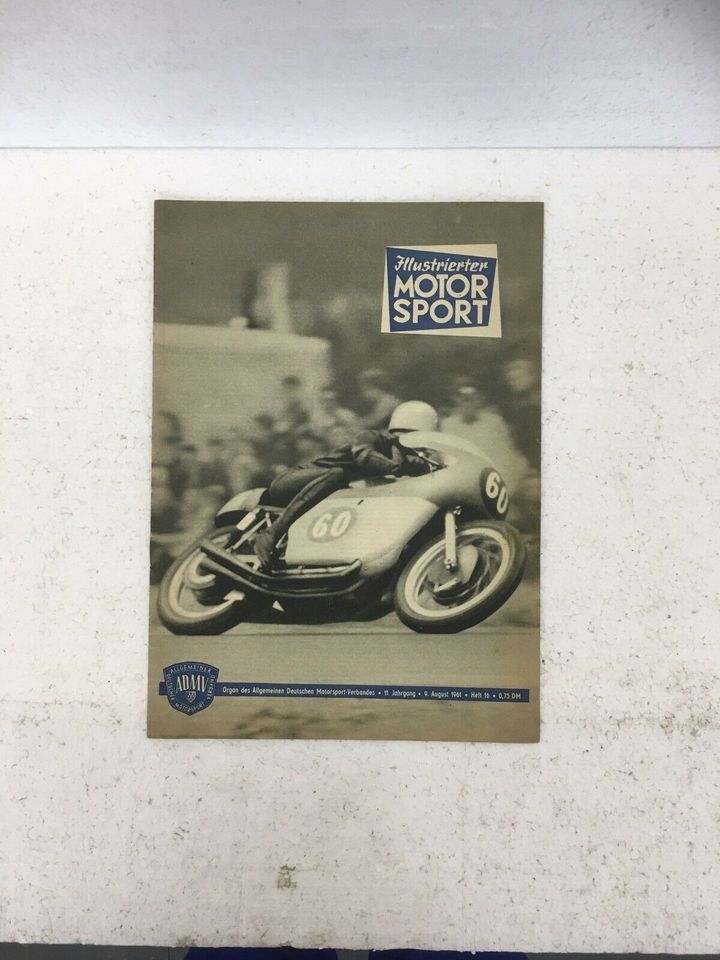 Illustrierter MOTOR SPORT 1961 ADMV Sachsenring alt Oldtimer in Niemberg