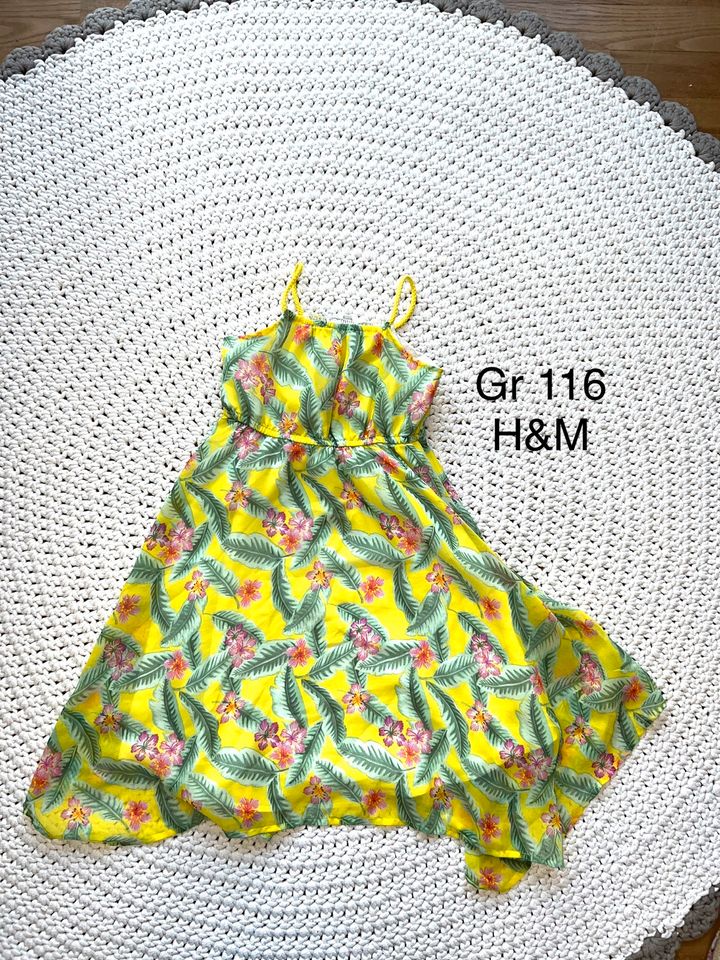 Trägerkleid gelb Gr 116 H&M in Berlin