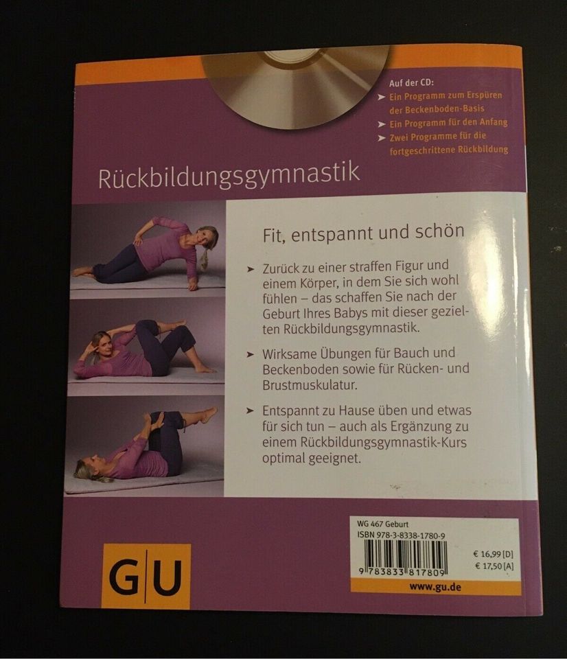 Buch und Audio-CD Rückbildungsgymnastik Kerstin Schwarz GU in Bonn