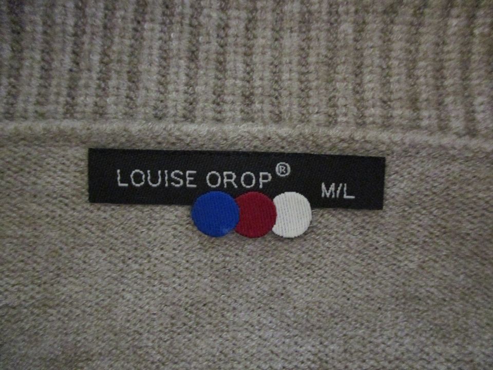 Louise Orop Pullover Viscose Angora braun Rollkragen Pelz M / L in Isny im Allgäu