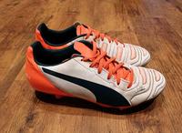 Fußballschuhe Puma Weiß/Orange/Schwarz Gr.40 Niedersachsen - Uelsen Vorschau