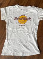 T-Shirt Hard Rock Café weiß Madrid Hessen - Marburg Vorschau