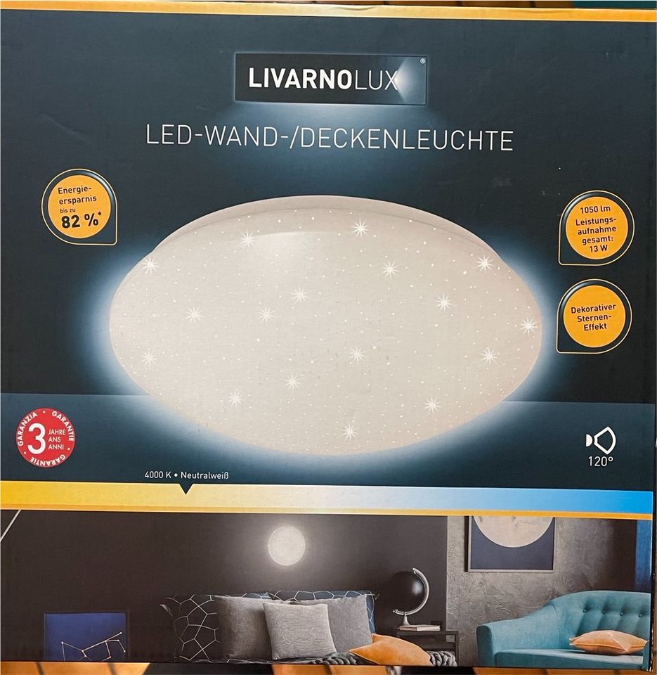 LivarnoLux LED Wand- und Deckenleuchte Sterne, wie neu! in Oldenburg