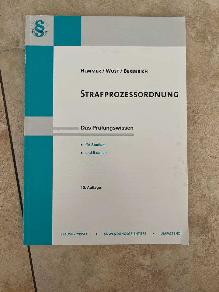 Hemmer Skript Strafprozessrecht Strafprozessordnung Jura Studium in Werne