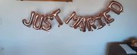 Hochzeit "Just Married" Schriftzug Folienballons Bayern - Neumarkt i.d.OPf. Vorschau