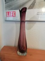 Vase Murano-Stil Violett/klar groß XL Frankfurt am Main - Heddernheim Vorschau