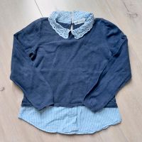 Gr. 122/128 H&M Feinstrick-Pullover mit Bluseneinsatz Obervieland - Arsten Vorschau