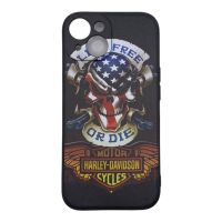 Harley Davidson Case für iPhone 15 - Schutzhülle Live free or die Bayern - Kirchberg Vorschau