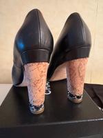 Chanel Pumps Sandalen schwarz Leder CC in Gr 38 Innenstadt - Köln Altstadt Vorschau