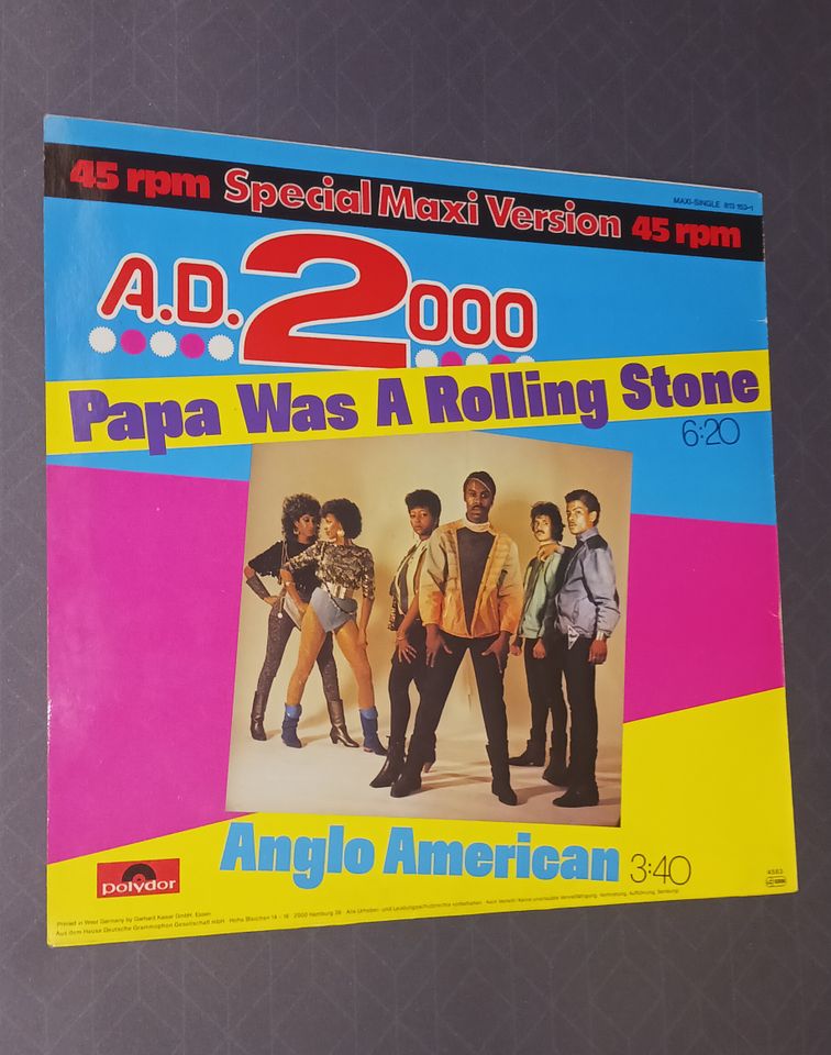 Vinyl A.D. 2000 – Papa Was A Rolling Stone / Anglo American in Lörrach