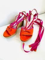 NEU Espadrilles Wedges – Orange & Pink – Gr. 40 Östliche Vorstadt - Peterswerder Vorschau