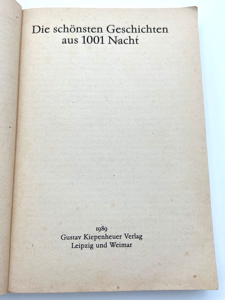 Die schönsten Geschichten aus 1001 Nacht / DDR Märchen Buch 1989 in Meiningen