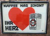 Kaffee HAG, Werbeschild, Glas Niedersachsen - Bad Zwischenahn Vorschau