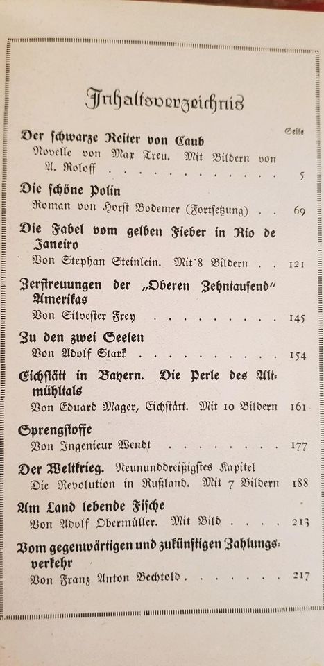 Bibliothek der Unterhaltung und des Wissens; Jahrgang 1918; 1 -12 in Neuensalz