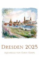 Künstler Kunst Kalender Dresden 2025 von Karin Kempe Aquarelle Dresden - Pieschen Vorschau