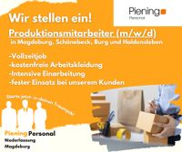 Produktionsmitarbeiter (m/w/d) ab 13,50 €/h Sachsen-Anhalt - Magdeburg Vorschau