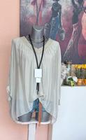 ❤️ Made in Italy Flattershirt m. Top Seide Viscose helles khaki Altona - Hamburg Bahrenfeld Vorschau